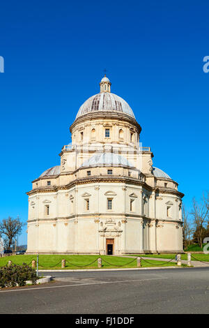 Santa Maria della consolazione temple dans la ville de Todi Banque D'Images