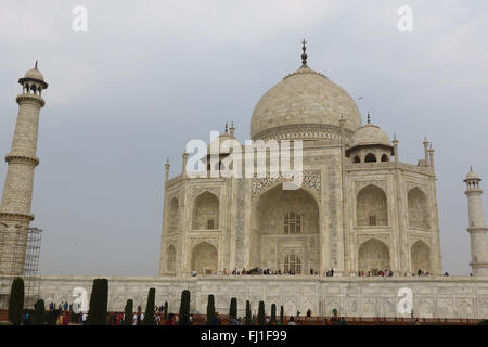 Le Taj Mahal, UNESCO World Heritage Site, Agra, Uttar Pradesh, Inde le 15 février 2016. Photo de Palash Khan Banque D'Images