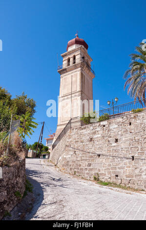 Clocher de l'église dans la ville de Zante, habitant ville de l'île de Zakynthos, Grèce Banque D'Images