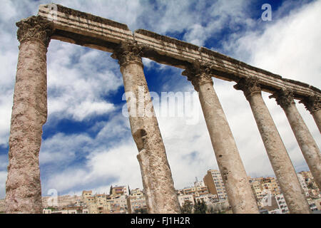 Amphithéâtre - Théâtre Romain , Amman, Jordanie Banque D'Images