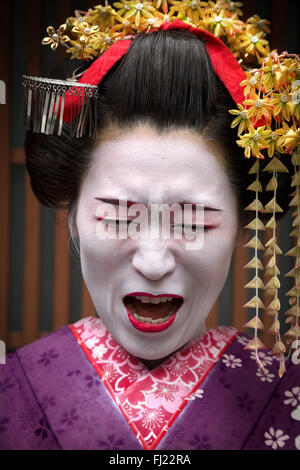 / Geisha Maiko à Kyoto , Japon Banque D'Images