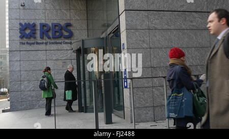 RBS, Royal Bank of Scotland UK London Central bureaux Banque D'Images