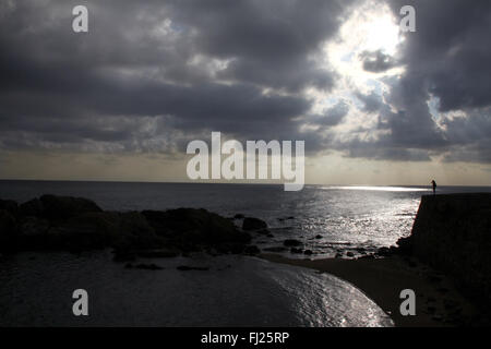 Sri Lanka Galle au coucher du soleil Paysage Banque D'Images