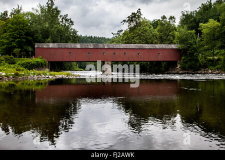 Pont couvert de Cornwall ouest également connu sous le pont Hart Banque D'Images