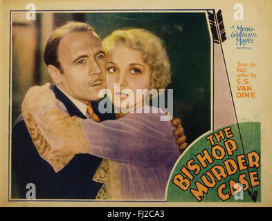 'L'affaire du meurtre de l'évêque', (MGM, 1930) et comprennent une carte scène Leila Hyams et Roland Young. Banque D'Images