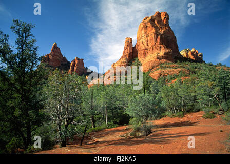 ROCK FORMATION À RED ROCK COUNTRY en secret Canyon Trail (121) - Sedona, Arizona Banque D'Images