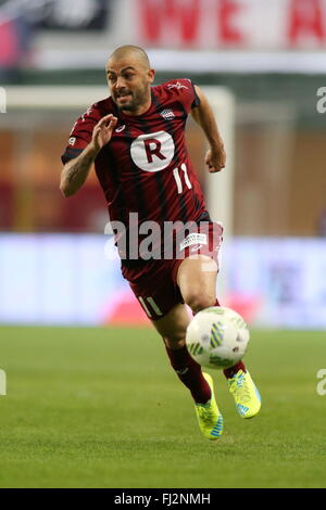 Hyogo, Japon. Feb 27, 2016. Leandro (Vissel) Football /Français : 2016 J1 1ère phase ligue match entre Vissel Kobe 0-2 Ventforet Kofu à Noevir Stadium Kobe à Hyogo, Japon . © AFLO/Alamy Live News Banque D'Images