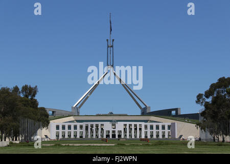 La Maison du parlement australien à Canberra en Capital Hill. Banque D'Images
