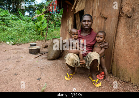 Pymys Baka, Cameroun, Afrique Banque D'Images