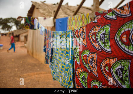 Camp de réfugiés du HCR pour les peuls, Cameroun, Afrique Banque D'Images