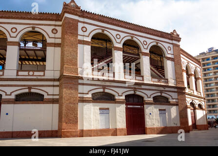 Les arènes de Malaga Plaza de Toros, la Malagueta, Andalousie, espagne. Banque D'Images