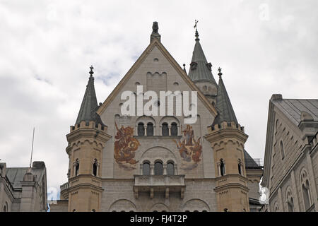 Schloss Neuschwanstein, Bavière, Allemagne. Banque D'Images