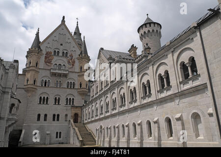 Schloss Neuschwanstein, Bavière, Allemagne. Banque D'Images