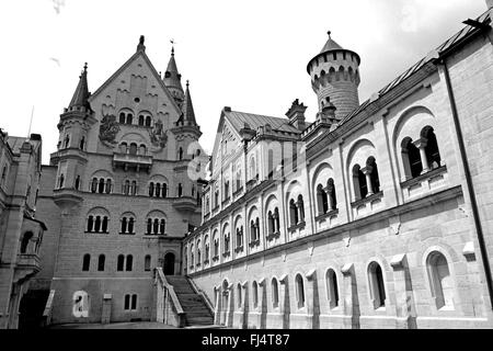 Schloss Neuschwanstein, Bavière, Allemagne. Banque D'Images