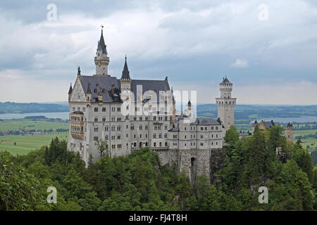 Schloss Neuschwanstein, Bavière, Allemagne. Banque D'Images