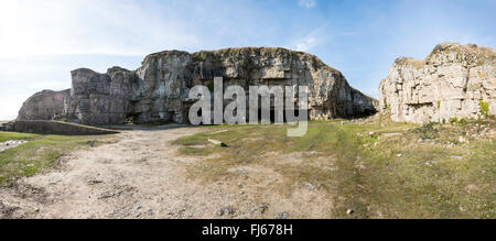 La carrière de Winspit désaffecté près de Worth Matravers sur l'île de Purbeck, Dorset, UK Banque D'Images