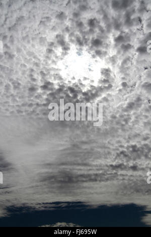 Stratiformis Altocumulus translucidus, Allemagne Banque D'Images