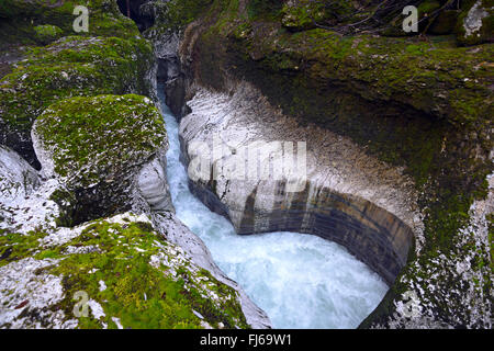 Canyon de la rivière du Fier près d'Annecy, Haute-Savoie , France Banque D'Images