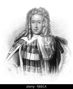 Henry St John, vicomte Bolingbroke, 1678-1751, un homme politique anglais, fonctionnaire du gouvernement et philosophe politique Banque D'Images