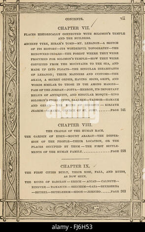 Antiquités de l'Orient dévoilés, contenant une description concise de la remarquable ruines du temple du roi Salomon, et les villes de magasin ,ainsi que ceux de tous les plus anciens et les villes de renommée mondiale Banque D'Images