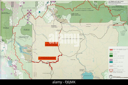 Projet d'étude d'impact environnemental pour le plan de gestion des bisons interagences pour l'État du Montana et le Parc National de Yellowstone (1998) Banque D'Images