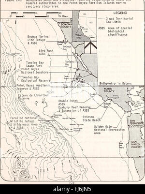 D'impact environnemental préparé sur le projet de Reyes-Farallon Point Islands Marine Sanctuary - Département du Commerce des États-Unis, National Oceanic and Atmospheric Administration, Bureau de Banque D'Images