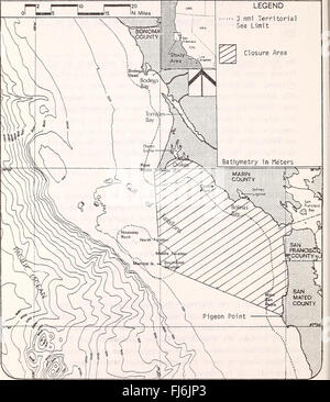 Projet de déclaration d'impact sur l'environnement préparé sur le projet de sanctuaire marin des îles Reyes-Farallon Banque D'Images