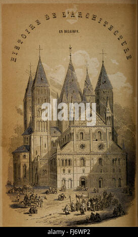 Histoire de l'architecture en Belgique - depuis les temps les plus reculC3A9s jusqu'C3A0 l'C3A9poque actuelle (1853) Banque D'Images