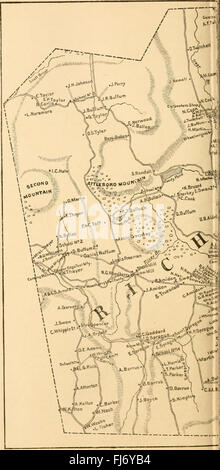 Histoire de la ville de Richmond, comté de Cheshire, New Hampshire, de sa première colonie à 1882 : un compte-rendu historique détaillant le développement et la croissance de Richmond, New Hampshire, à travers ses premières années et jusqu'à la fin du XIXe siècle. Banque D'Images