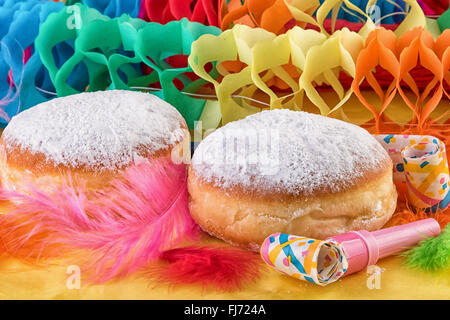 Berliner beignets sucrés traditionnels allemands Banque D'Images