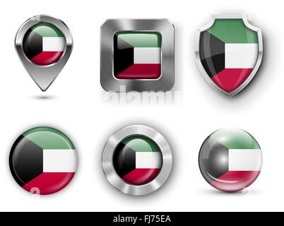 Drapeau Comté de Bages Illustration de Vecteur