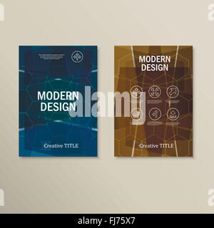Abstract design futuriste avec des formes géométriques Illustration de Vecteur
