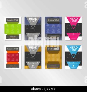 Modèle de conception mise en page brochure Vector Illustration de Vecteur