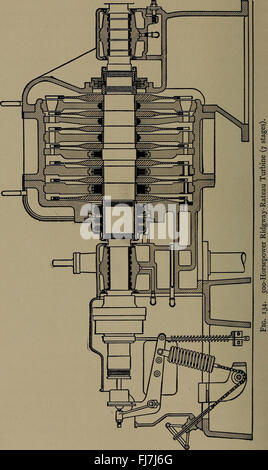 Les turbines à vapeur ; un traité théorique et pratique pour les ingénieurs et les étudiants, y compris une discussion de la turbine à gaz (1917) Banque D'Images