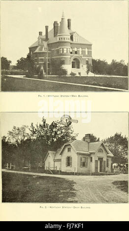 Les postes de l'expérience agricole aux États-Unis (1900) Banque D'Images