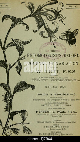 L'entomologiste du dossier et du journal officiel de variation (1900)