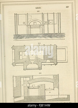 Un supplément au dictionnaire de figures Arts, Manufactures, et des Mines, - contenant une présentation claire de leurs principes et de la pratique. (1864) Banque D'Images