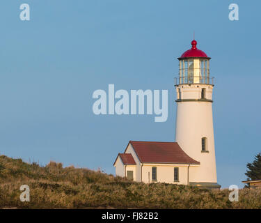 Le phare de Cape Blanco, le sud de l'Oregon coast. Banque D'Images