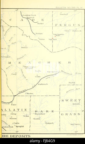 Bulletin de la Commission géologique des États-Unis et Survey-Corundum sa présence et la distribution aux États-Unis (une édition révisée et élargie du Bulletin n° 180) (1906) Banque D'Images