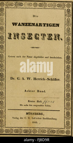 Une illustration et une description de 1831 de vrais insectes (Hemiptera) dans leur forme naturelle, avec des représentations détaillées de diverses espèces. Banque D'Images