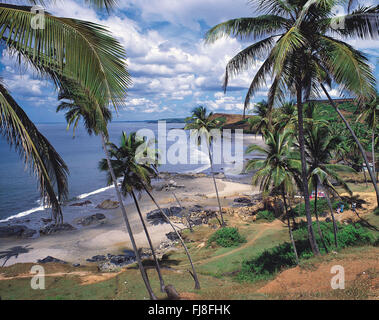 Plage de Vagator, Panaji, Goa, Inde, Asie Banque D'Images