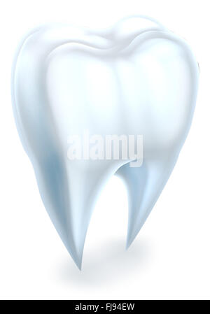 Une illustration médicale dentaire d'une dent Banque D'Images