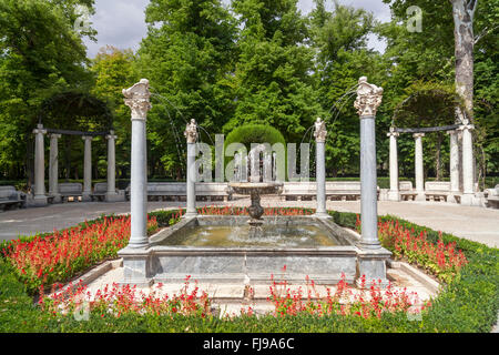 Aranjuez, Comunidad de Madrid, Espagne. Jardín de la Isla. Banque D'Images