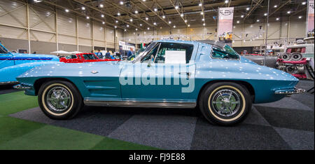 Voiture de sport Chevrolet Corvette C2 Fenêtre 'Split', 1963. Banque D'Images