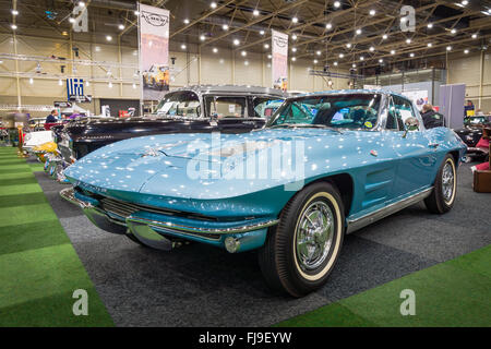 Voiture de sport Chevrolet Corvette C2 Fenêtre 'Split', 1963. Banque D'Images