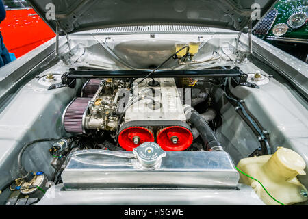 Moteur de la petite famille car Ford Escort RS1600 Mark I. Banque D'Images