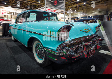 Berline Chevrolet Bel Air cabriolet, 1957. Banque D'Images