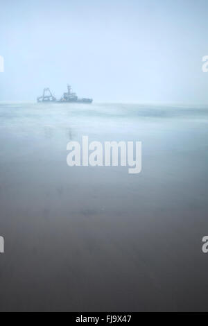 Naufrage sur la Skeleton Coast, Namibie Banque D'Images