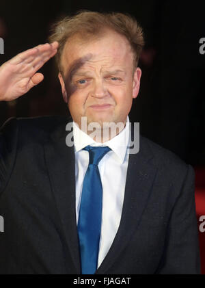 26 janvier 2016 - Toby Jones assistant à l'Armée de papa' Première Mondiale, Odeon Leicester Square à Londres, au Royaume-Uni. Banque D'Images