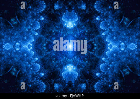 Cristal fractal résumé contexte généré par ordinateur Banque D'Images